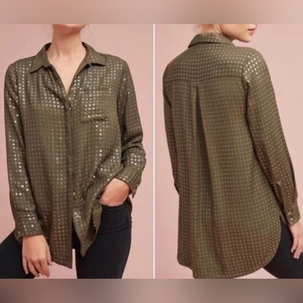 Incredible Nwot Maeve Anthropologie Sequin Tunic